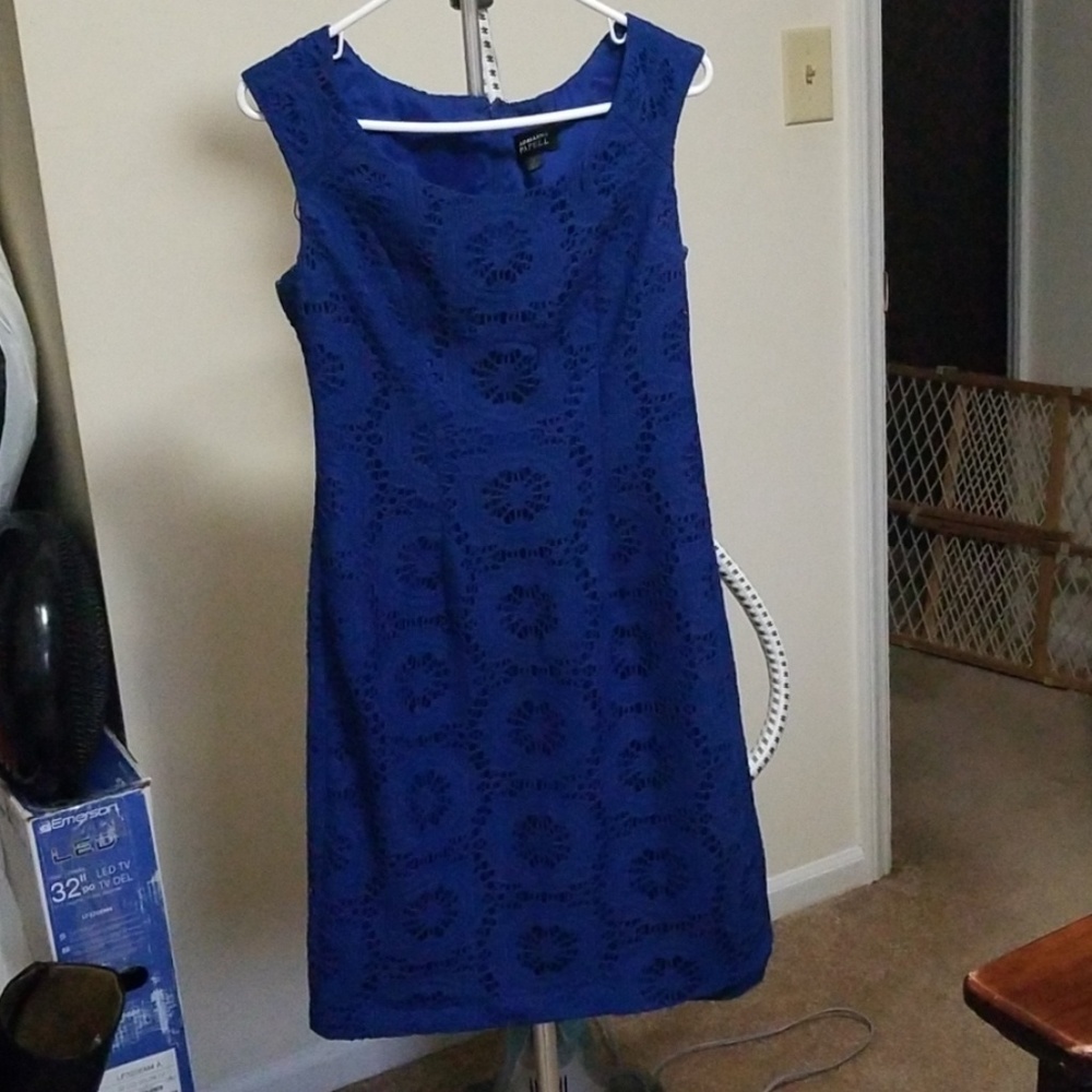 Blue Adrianna Papell dress